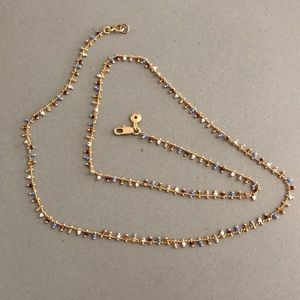 Madewell gold and multicolored beads chain